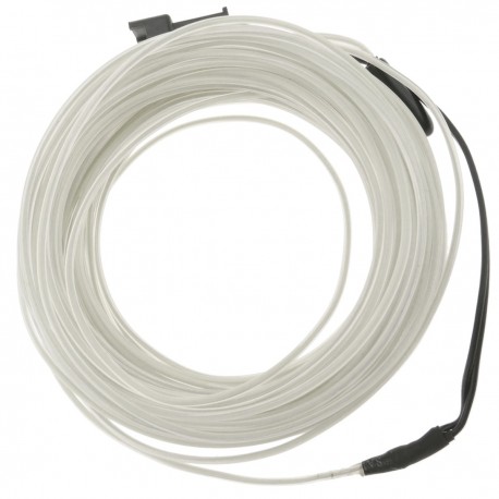 Cable electroluminiscente blanco de 1.3mm en bobina 10m de cable conectada a 220VAC