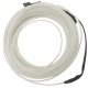 Cable electroluminiscente blanco de 3.2mm en bobina 10m de cable conectada a 220VAC