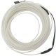 Cable electroluminiscente transparente-blanco de 5mm en bobina 10m de cable conectada a 220VAC