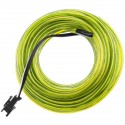 Cable electroluminiscente amarillo de 2.3mm en bobina 25m
