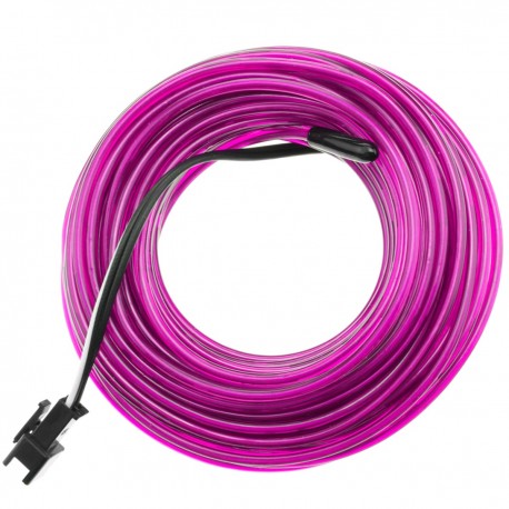 Cable electroluminiscente violeta de 2.3mm en bobina 25m