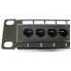 Patch panel 10" para armario rack 12-Port RJ45 Cat.5e UTP 1U