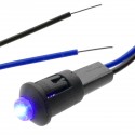 Luz LED piloto de 8mm 220VAC de color azul