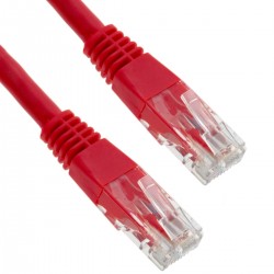 Cable UTP categoría 6 rojo 25cm