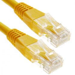 Cable UTP categoría 6 amarillo 50cm