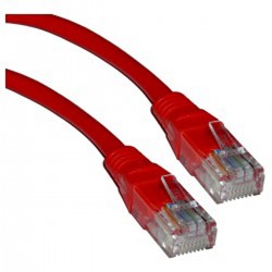 Cable UTP categoría 5e rojo 25cm