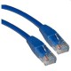 Cable UTP categoría 5e azul 25cm