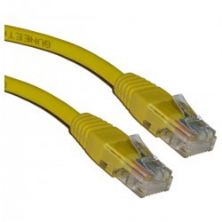 Cable UTP categoría 5e amarillo 25cm