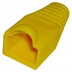 Cubierta de goma para conector RJ45 de color amarillo