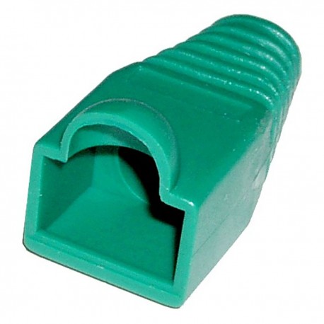 Cubierta de goma para conector RJ45 de color verde