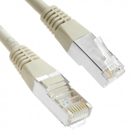Cable FTP categoría 5e gris 25cm