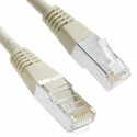 Cable FTP categoría 5e gris 1m