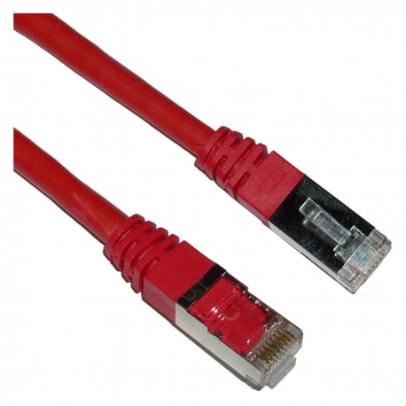 Cable FTP categoría 6 rojo 25cm