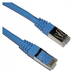 Cable FTP categoría 6 azul 25cm