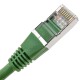 Cable FTP categoría 6 verde 25cm