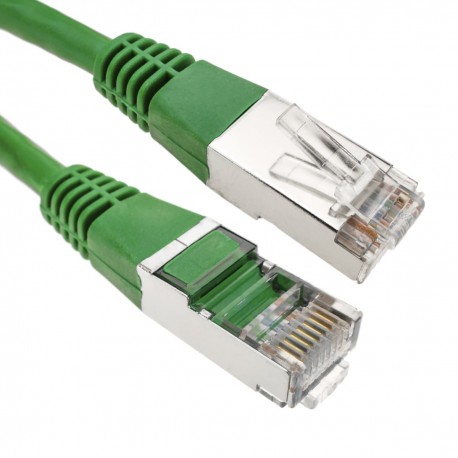 Cable FTP categoría 6 verde 50cm