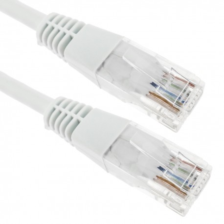 Cable UTP categoría 5e blanco (25cm)