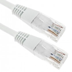 Cable UTP categoría 5e blanco (5m)