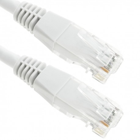 Cable UTP categoría 6 blanco 2m