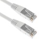 Cable FTP categoría 6 blanco 25cm
