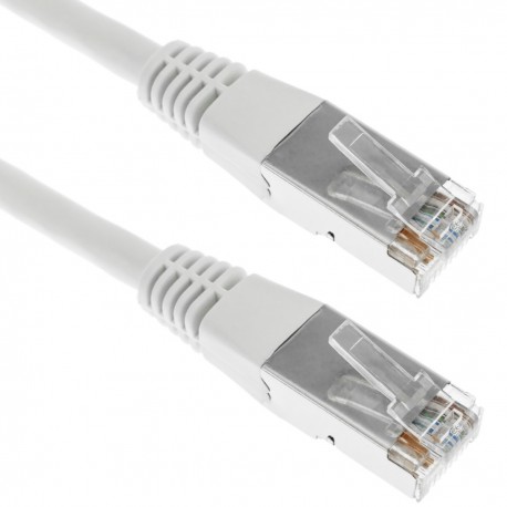 Cable FTP categoría 6 blanco 50cm