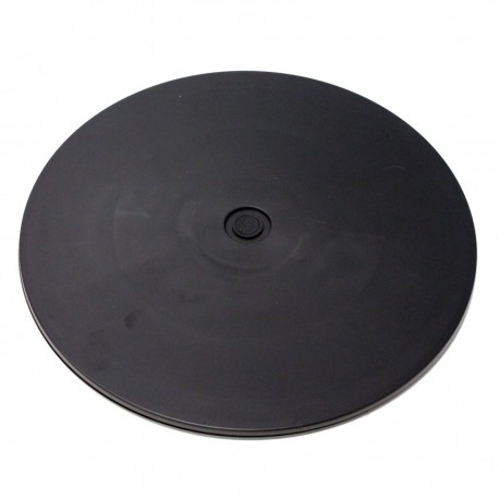 Base giratoria manual de 30,6 cm. Plataforma rotatoria de color negro