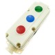 Caja de control con 3 pulsador momentaneo 1NO 1NC LA5821-1
