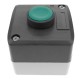 Caja de control con 1 pulsador momentaneo verde 1NO XAL-D101