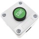 Caja de control con 1 pulsador momentaneo verde 1NO START