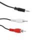 Cable Audio Stereo MiniJack 3.5 M a RCA-M 20cm