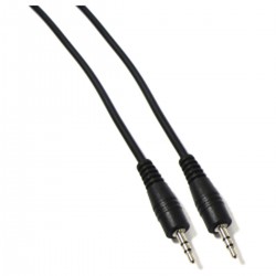 Cable de audio stereo de 2,5 mm macho macho de 1,8 m