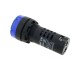Luz piloto LED intermitente con zumbador de 22 mm para paneles de control 220 VAC azul