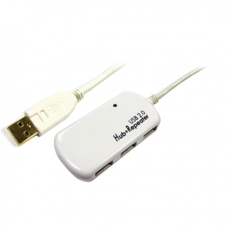 USB 2.0 Extensión Cable AM a 4 AH de 12m