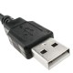 Cable USB 2.0 con contector para fijación a panel USB A macho a USB A hembra 50cm