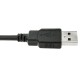 Cable USB 2.0 con contector para fijación a panel USB A macho a USB A hembra 100 cm