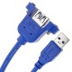Cable USB 3.0 con contector para fijación a panel USB A macho a USB A hembra 100 cm
