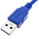 Cable USB 3.0 con contector para fijación a panel USB A macho a USB A hembra 100 cm