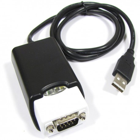 Adaptador USB a RS-232 VSCOM 1-Port (AM/1xDB9M con alimentación)