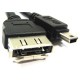 Cable eSATAp o eSATA+USB (M/MiniUSB5pin-BM+eSATA-H) 1m