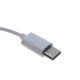Cable adaptador auriculares USB-C macho a minijack 3.5mm hembra 12cm