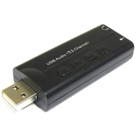 Adaptador Audio 7.1 Virtual (USB 2.0 a 2xMiniJack)