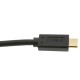 Cable USB-C 3.1 macho a USB-A 3.1 macho de 20 cm con ferritas y conectores dorados