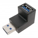 Adaptador USB 3.0 A macho a A hembra con ángulo