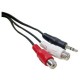 Cable Audio Stereo MiniJack 3.5-M a 2xRCA-H 5m