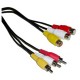 Cable Audio+Video Stereo 5m (3xRCA-M/H)