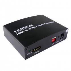 Conversor de HDMI 4K a HDMI 4K y audio analógico toslink óptico y coaxial