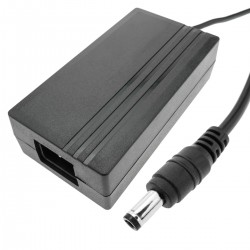 Fuente de alimentación de sobremesa. Adaptador de 220 VAC a 24 V y 2 A