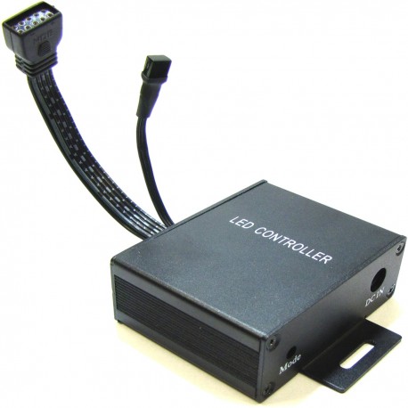 Controlador para tira de LEDs RGB de 18A con control remoto IR (A)