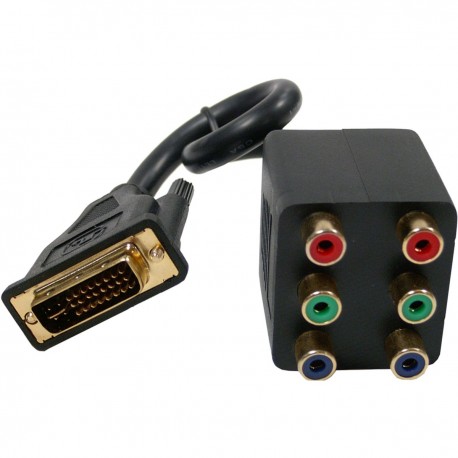 Cable Duplicador Pasivo (1 DVI a 2 3xRCA-H)