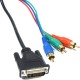 Cable DVI-I macho a RGB 1.8M (3xRCA-M)